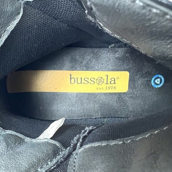 bussola Black Leather Classic Buckle Ankle Boots Booties Women’s EU 36 US 6-6.5 - Picture 11 of 13